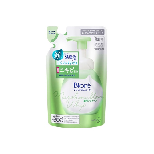 花王 ビオレ マシュマロホイップ 薬用アクネケア つめかえ用 (130mL) 泡タイプ 洗顔料 【医薬部外品】