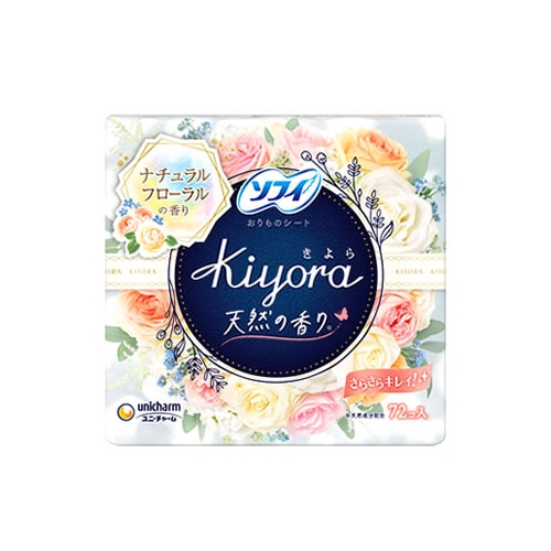 ユニチャーム ソフィ きよら Kiyora フレグランス ナチュラルフローラルの香り (72個入) パンティライナー