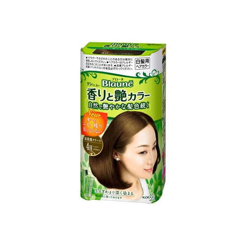 花王 ブローネ 香りと艶カラー クリーム 4H ハニーブラウン (1セット) 白髪用ヘアカラー 【医薬部外品】