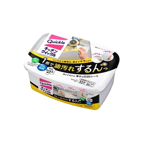 花王 キッチンクイックル 容器入 (10枚) 台所用そうじシート