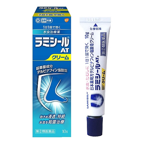 【第(2)類医薬品】グラクソ・スミスクライン ラミシールAT クリーム (10g) 水虫治療薬 【セルフメディケーション税制対象商品】