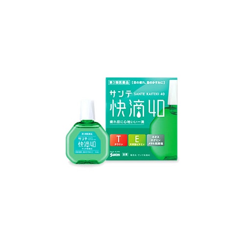 【第3類医薬品】参天製薬 サンテ 快滴40 (15mL) 目の疲れ、目のかすみに 【セルフメディケーション税制対象商品】