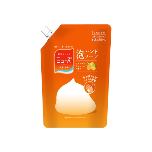 レキットベンキーザー 薬用せっけん ミューズ 泡ハンドソープ フルーティフレッシュの香り 大型 つめかえ用 (450mL) 詰め替え用 【医薬部外品】