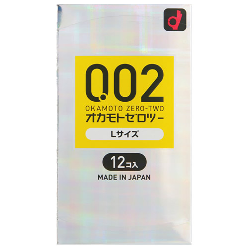 オカモト オカモトゼロツー Lサイズ (12個) コンドーム スキン クリア　【管理医療機器】