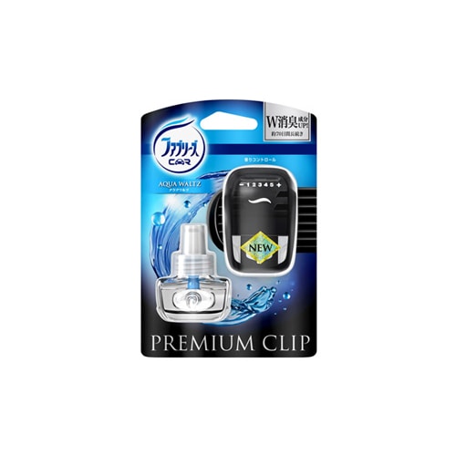P&G　ファブリーズ　プレミアムクリップ　アクアワルツ　本体　(7mL)　クルマ用　車用消臭剤　【P&G】