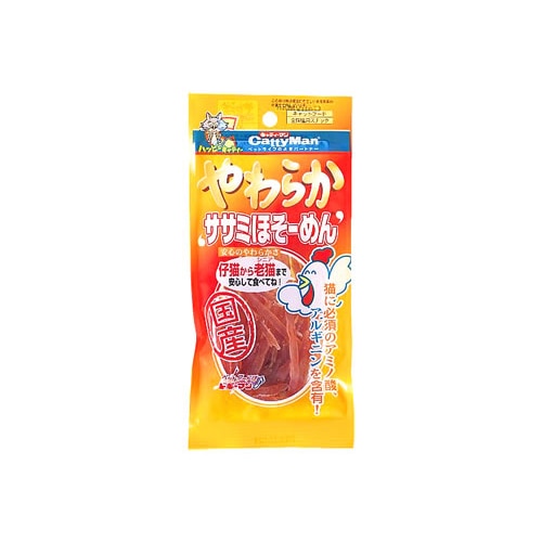 ドギーマン キャティーマン やわらか ササミほそーめん キャットフード 全猫種用スナック (30g) ササミめん