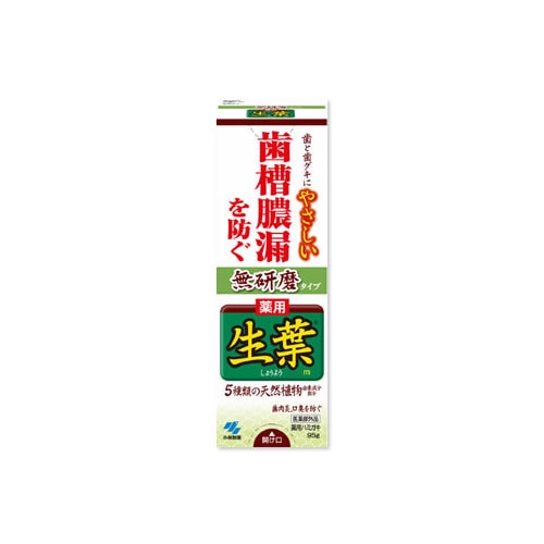 小林製薬 薬用 生葉 しょうようm 無研磨タイプ (95g) 薬用ハミガキ 【医薬部外品】