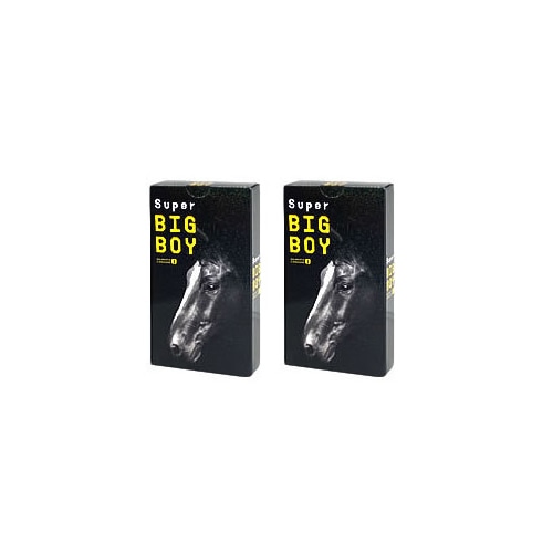 《セット販売》　オカモト　スーパービッグボーイ　ブラック　(12個入)×2個セット　コンドーム
