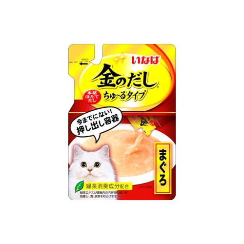 いなばペットフード 金のだし ちゅ~るタイプ まぐろ とりささみ入り IC-181 (140g) キャットフード ウェット