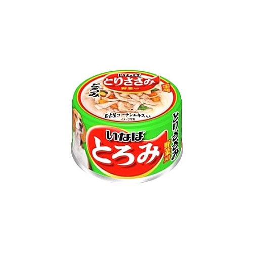 いなばペットフード とろみ とりささみ・野菜入り D-70 (80g) ドッグフード ウェット 国産