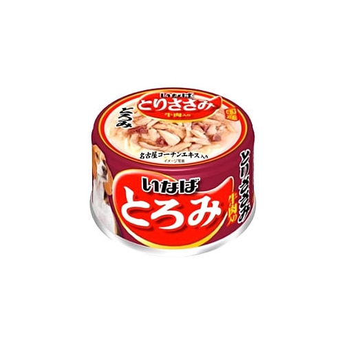 いなばペットフード　とろみ　とりささみ・牛肉入り　D-71　(80g)　ドッグフード　ウェット　国産