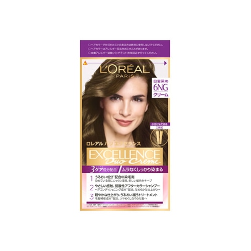 ロレアル パリ エクセランス R クリームタイプ 6NG 緑がかったやや明るい栗色 (1セット) 白髪染め 【医薬部外品】