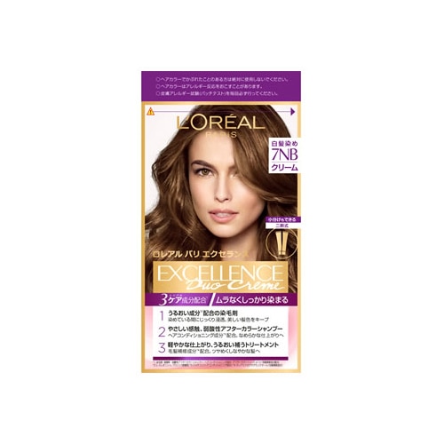 ロレアル パリ エクセランス R クリームタイプ 7NB 明るい自然な栗色 (1セット) 白髪染め 【医薬部外品】