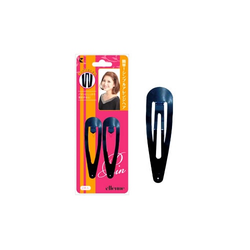 ラッキートレンディ エルエンヌ スリーピン 大 黒 EL0201 (2本入) ヘアアレンジ ヘアピン