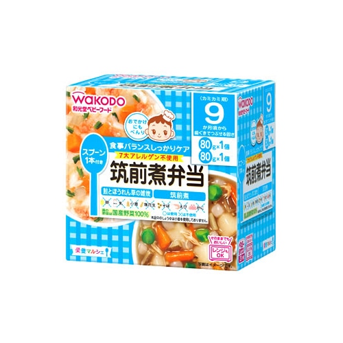 和光堂　栄養マルシェ　筑前煮弁当　9か月頃から　(80g×2個)　ベビーフード　※軽減税率対象商品
