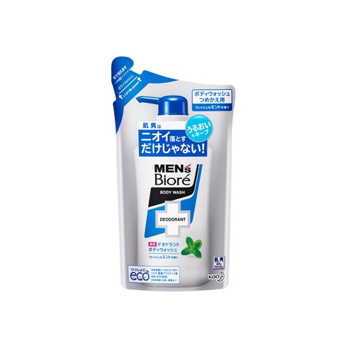 花王 メンズビオレ 薬用デオドラントボディウォッシュ フレッシュなミントの香り つめかえ用 (380mL) 詰め替え用 ボディソープ 【医薬部外品】