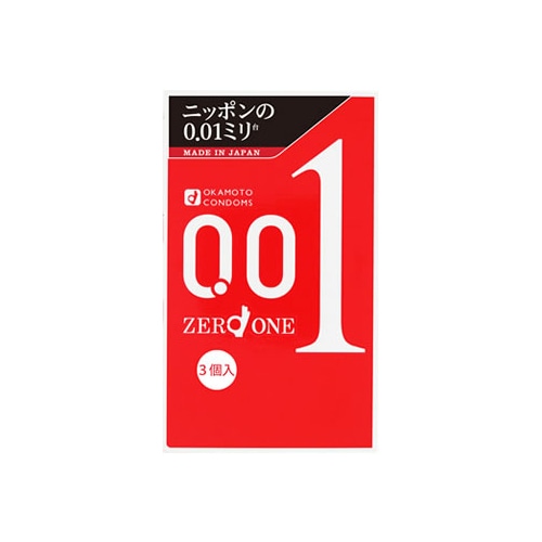 オカモト　ゼロワン　001　(3個入)　コンドーム　0.01mm