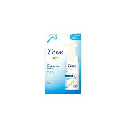 ユニリーバ Dove ダヴ 3in1 メイクも落とせる泡洗顔料 つめかえ用 (120mL) 詰め替え用 洗顔料