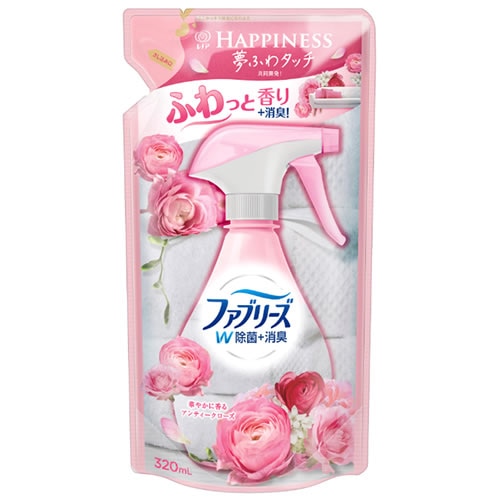 P&G ファブリーズ ダブル除菌+消臭 with レノアハピネス 華やかに香るアンティークローズ つめかえ用 (320mL) 詰め替え用 【P&G】
