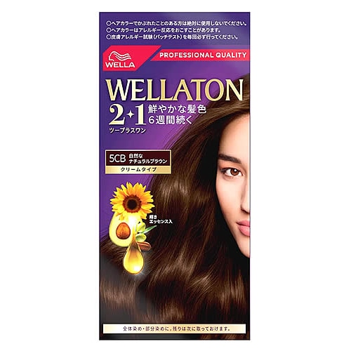 ウエラ ウエラトーン ツープラスワン 2+1 クリームタイプ 5CB 自然なナチュラルブラウン (1セット) 白髪染め　【医薬部外品】