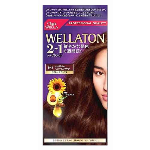 ウエラ ウエラトーン ツープラスワン 2+1 クリームタイプ 6G やや明るいウォームブラウン (1セット) 白髪染め　【医薬部外品】