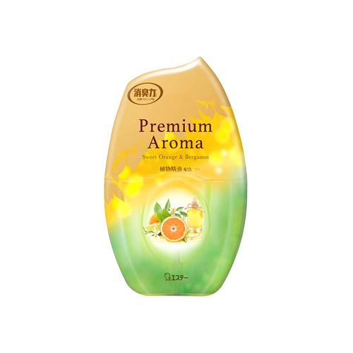エステー 玄関・リビング用 消臭力 プレミアム アロマ スイートオレンジ&ベルガモット (400mL) Premium Aroma 空間用 消臭剤 芳香剤 置き型