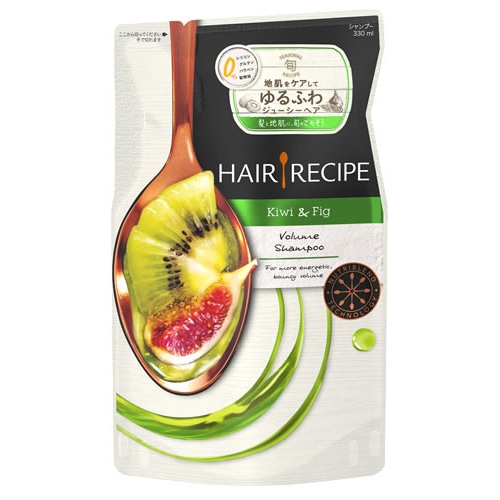 P&G ヘアレシピ キウイ エンパワー ボリューム レシピ シャンプー つめかえ用 (330mL) 詰め替え用 ノンシリコン 【P&G】