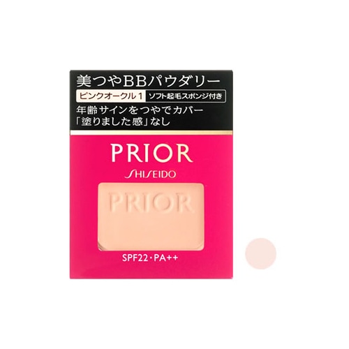 資生堂　プリオール　美つや　BB　パウダリー　レフィル　ピンクオークル1　ピンクよりの明るい肌色　SPF22　PA++　(10g)