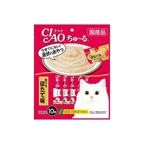 いなばペットフード CIAO チャオ ちゅ~る まぐろほたて味 (10本)
