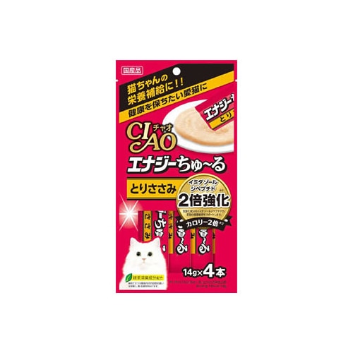 いなばペットフード CIAO チャオ エナジーちゅ?る とりささみ 14g (4本)