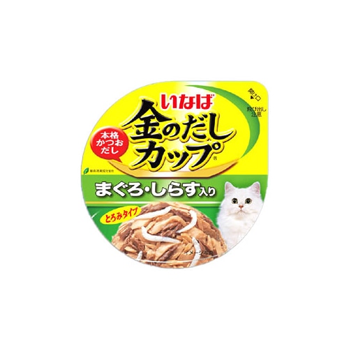 いなばペットフード　金のだし　カップ　まぐろ・しらす入り　(70g)