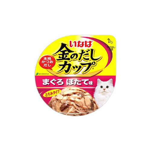 いなばペットフード　金のだし　カップ　まぐろ・ほたて味　(70g)