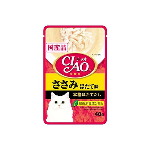 いなばペットフード CIAO チャオ パウチ ささみ ほたて味 (40g)