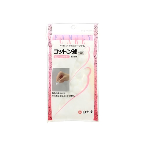 白十字　ファミリーケア　FC　コットン球　(10g)　脱脂綿　コットン