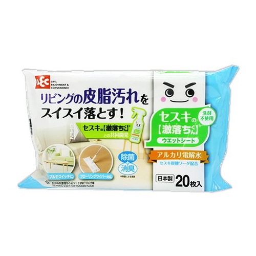 レック　セスキの激落ちくんシート　フローリング用　(20枚入)　アルカリ電解水ウエットシート