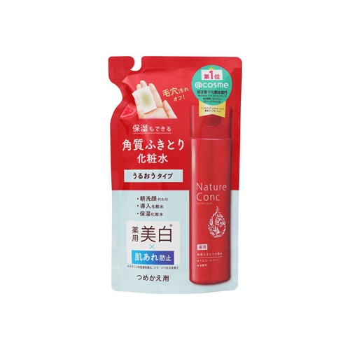 ナリスアップ ネイチャーコンク 薬用 クリアローション つめかえ用 (180mL) 詰め替え用 うるおいタイプ ふきとり化粧水 【医薬部外品】