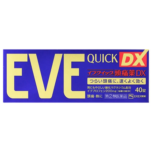 【第(2)類医薬品】エスエス製薬 イブクイック頭痛薬DX (40錠) 解熱鎮痛薬 頭痛・熱に 【セルフメディケーション税制対象商品】