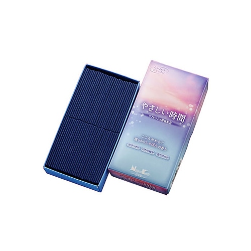 日本香堂 やさしい時間 しゃぼんの香り バラ詰 (約105g) 線香