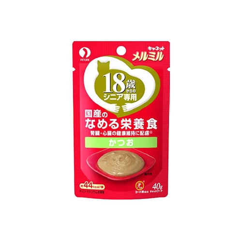 ペットライン キャネット メルミル 18歳から かつお (40g) キャットフード