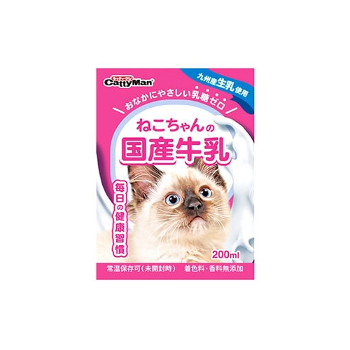 ドギーマン キャティーマン ねこちゃんの国産牛乳 (200mL) 猫用ミルク