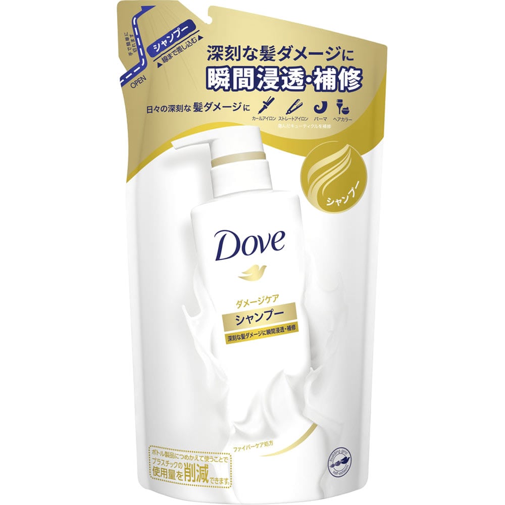 ★セール★ ユニリーバ Dove ダヴ ダメージケア シャンプー つめかえ用 (350g) 詰め替え用
