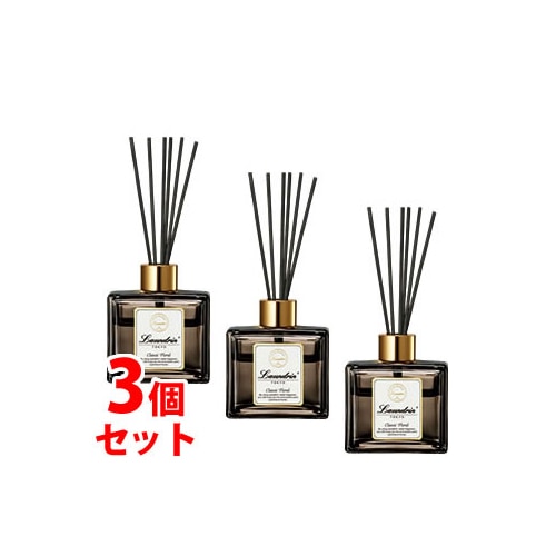 《セット販売》　ランドリン　リードディフューザー　クラシックフローラル　(80mL)×3個セット　芳香剤