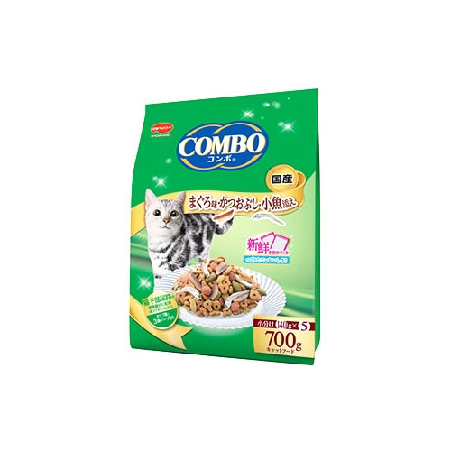 日本ペットフード コンボ キャット まぐろ味・かつおぶし・小魚添え (700g) キャットフード