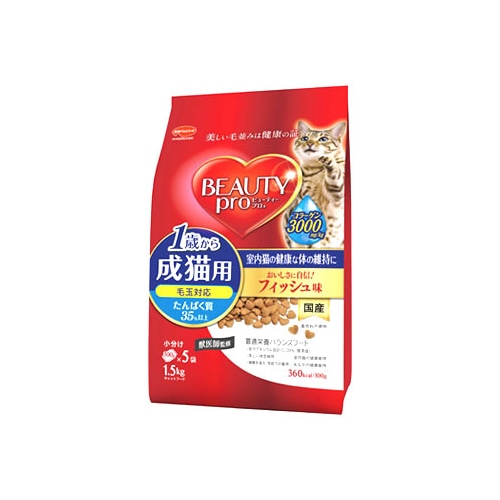 日本ペットフード ビューティープロ キャット 成猫用 1歳から チキン味 (1.5kg) キャットフード
