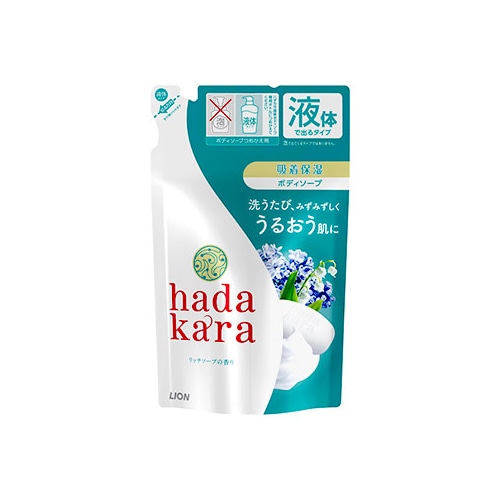 ライオン ハダカラ hadakara ボディソープ リッチソープの香り つめかえ用 (360mL) 詰め替え用 液体で出てくるタイプ