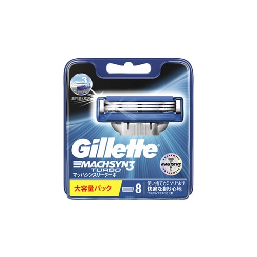 P&G ジレット マッハシンスリー ターボ 替刃 (8個) 3枚刃 カミソリ 髭剃り 【P&G】