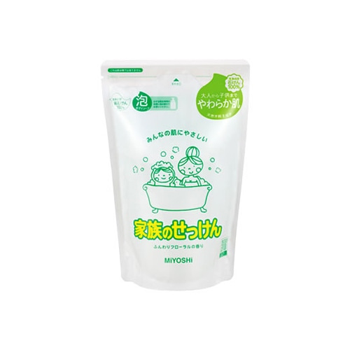 ミヨシ石鹸 家族のせっけん 泡ボディソープ つめかえ用 (550mL) 詰め替え用