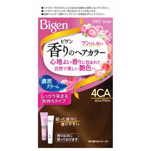 ホーユー ビゲン 香りのヘアカラー クリーム 4CA カフェブラウン (1個) 白髪染め 【医薬部外品】