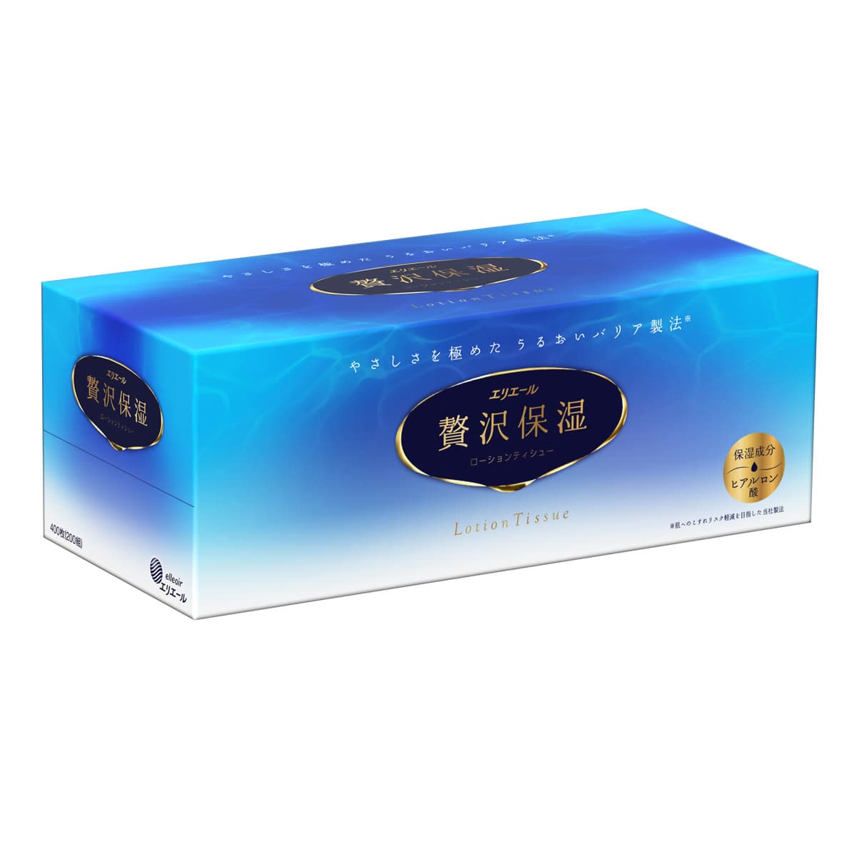 大王製紙 エリエール 贅沢保湿 ローションティシュー (200組(400枚)×1箱) ボックスティッシュ