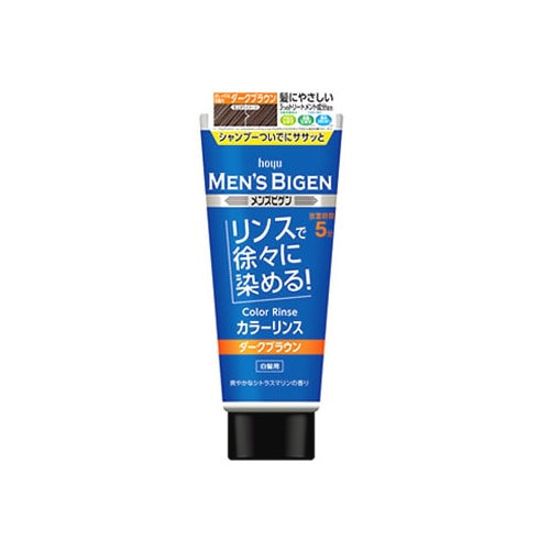 ホーユー メンズビゲン カラーリンス ダークブラウン (160g) 白髪染め